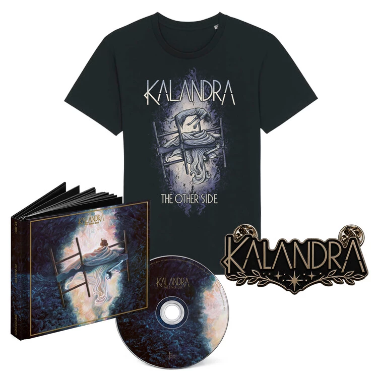 kalandra-bundle-cd-digibook-t-shirt-pin-the-other-side 1